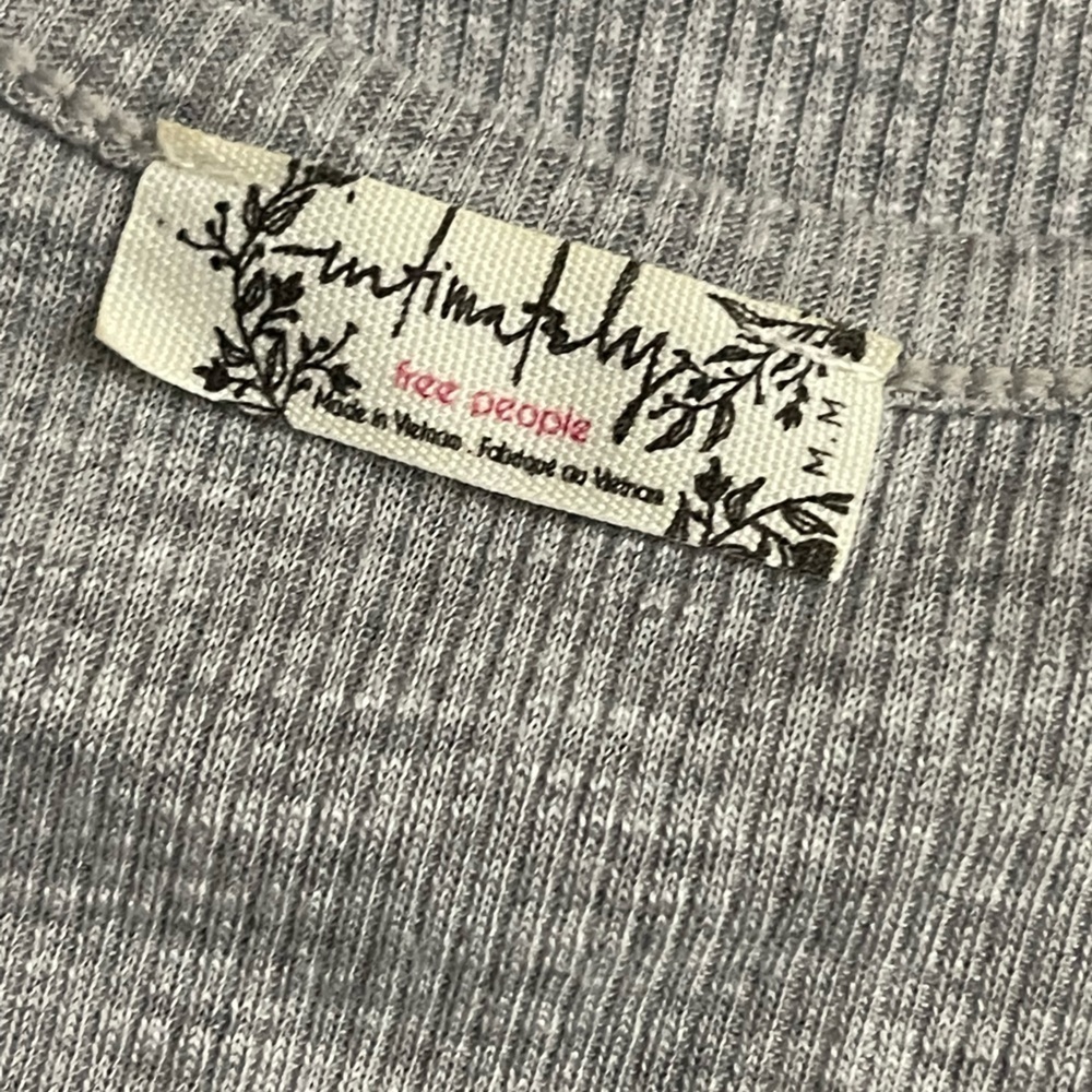 Free People Light Gray Racerback Tank Top - Picture 4 of 6